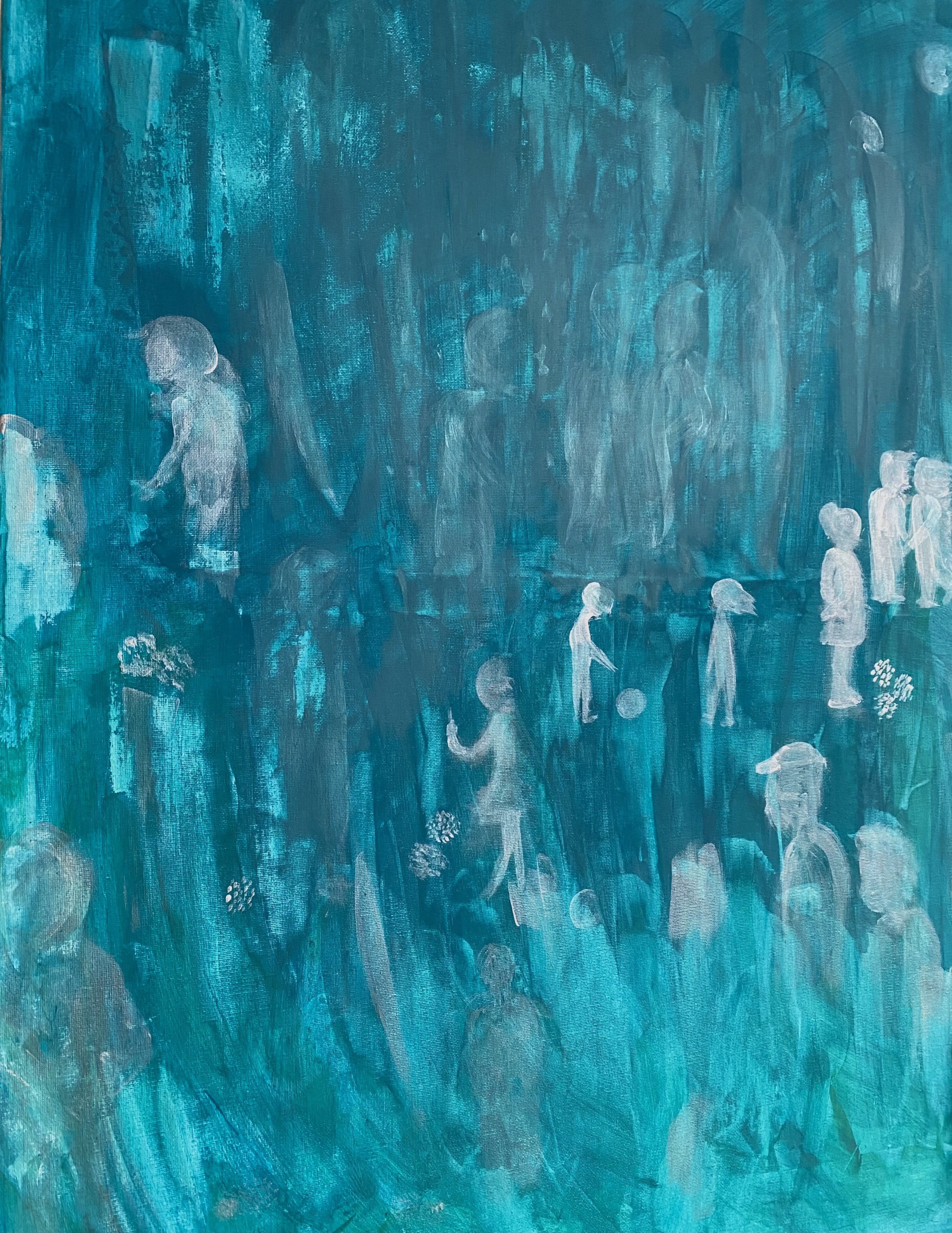 The passage of time Abstract painting.