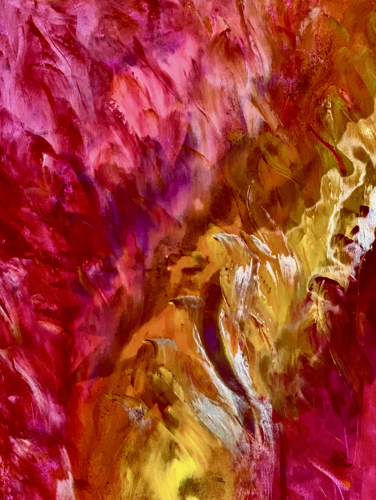 Embers of Becoming Abstract painting.